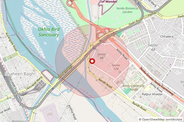 Map showing approximate area covered by Pincode 110019 — Kalkaji Ho, South