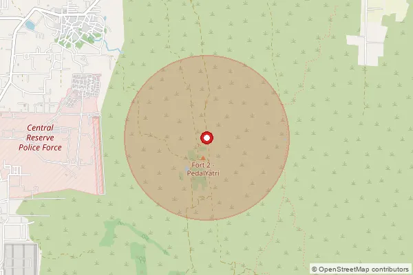 Map showing approximate area covered by Pincode 110053 — Brahampuri So, North East