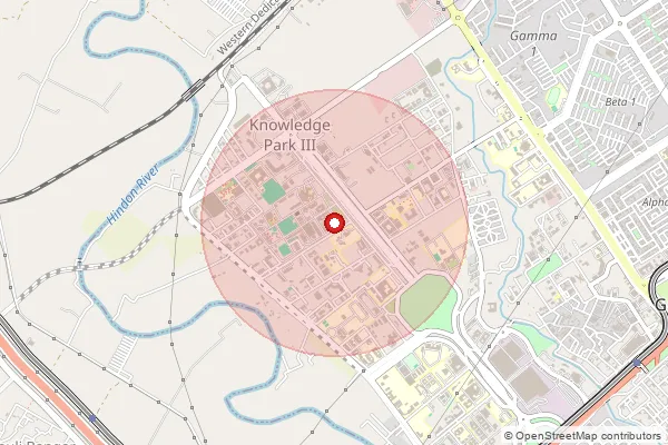 Map showing approximate area covered by Pincode 121014 — Greater Faridabad Po, Faridabad