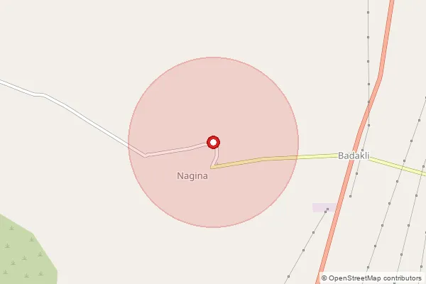 Map showing approximate area covered by Pincode 122108 — Nagina So Gurgaon, Nuh