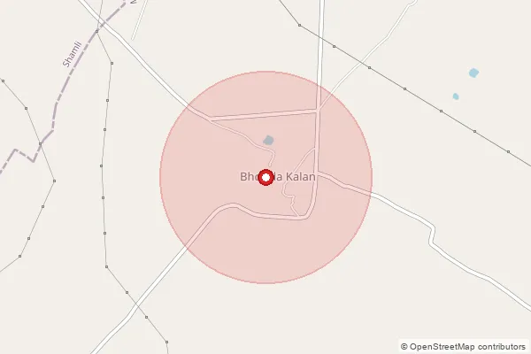 Map showing approximate area covered by Pincode 122413 — Moklawas Bo, Gurugram