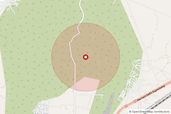 Map showing approximate area covered by Pincode 123103 — Khol So, Rewari