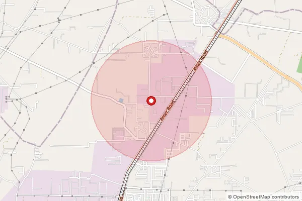 Map showing approximate area covered by Pincode 123106 — Dharuhera So, Rewari