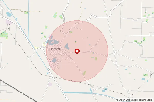 Map showing approximate area covered by Pincode 124506 — Mandothi So, Jhajjar