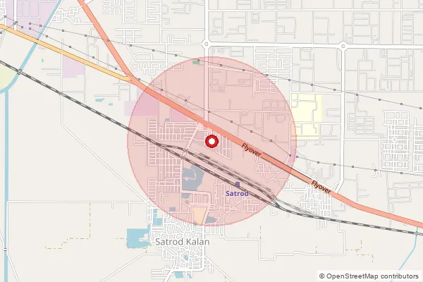 Map showing approximate area covered by Pincode 125006 — Hisar Cantt So, Hisar
