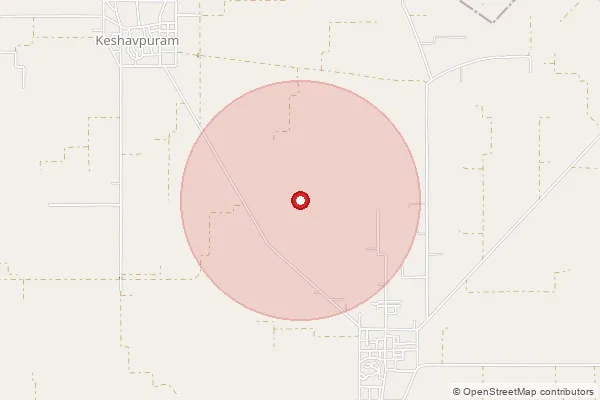 Map showing approximate area covered by Pincode 125058 — Ding So, Sirsa