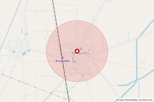 Map showing approximate area covered by Pincode 125078 — Baragudha So, Sirsa