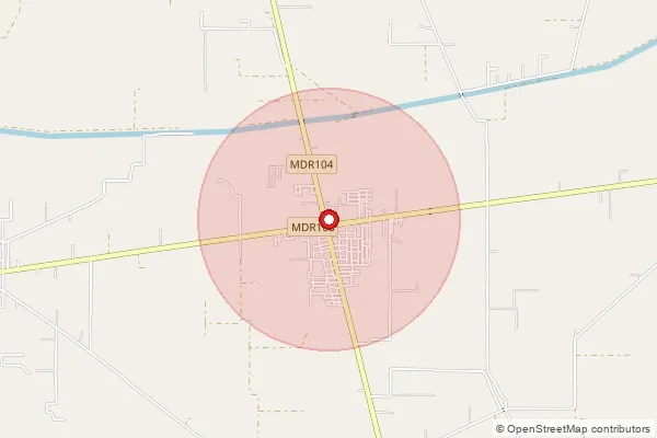Map showing approximate area covered by Pincode 125110 — Chopta Nathu Sari So, Sirsa