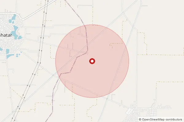 Map showing approximate area covered by Pincode 125113 — Hassangarh Bo, Hisar