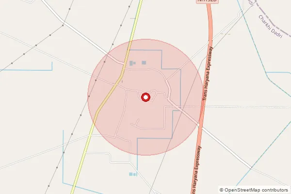 Map showing approximate area covered by Pincode 127025 — Malkosh Bo, Charki Dadri