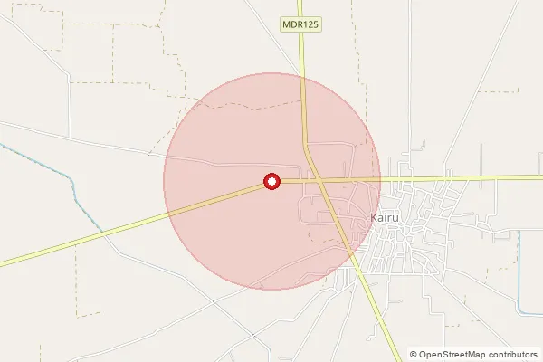 Map showing approximate area covered by Pincode 127029 — Chandawas Bo, Bhiwani