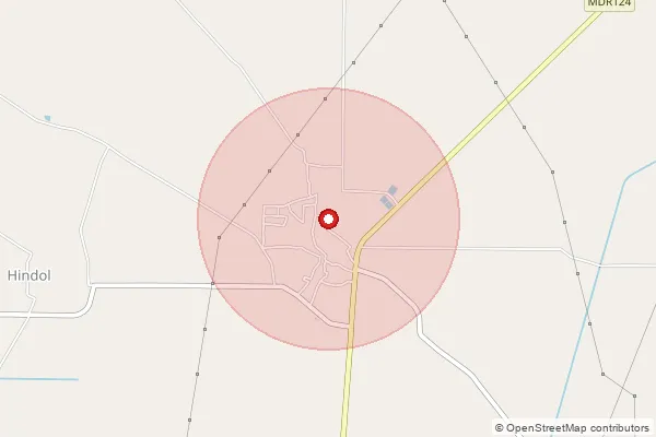 Map showing approximate area covered by Pincode 127042 — Sanwar So Bhiwani, Charki Dadri