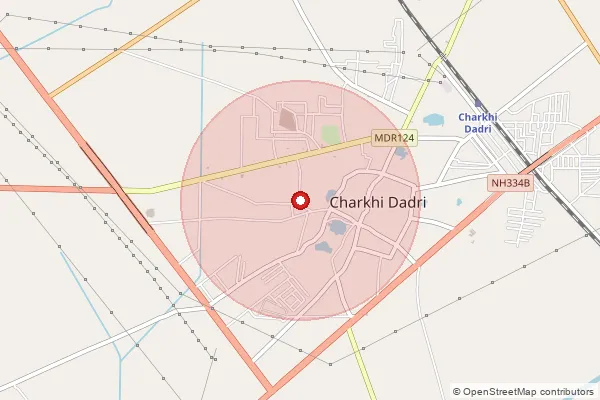 Map showing approximate area covered by Pincode 127306 — Imlota Bo, Charki Dadri