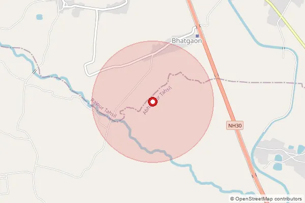 Map showing approximate area covered by Pincode 131022 — Tihar Bagru Bo, Sonipat
