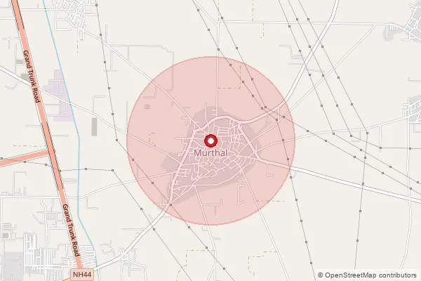 Map showing approximate area covered by Pincode 131027 — Jainpur Bo, Sonipat