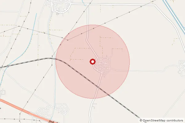 Map showing approximate area covered by Pincode 131028 — Janti Kalan Bo, Sonipat