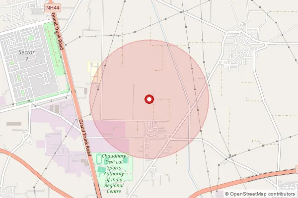 Map showing approximate area covered by Pincode 131029 — Psrai So, Sonipat