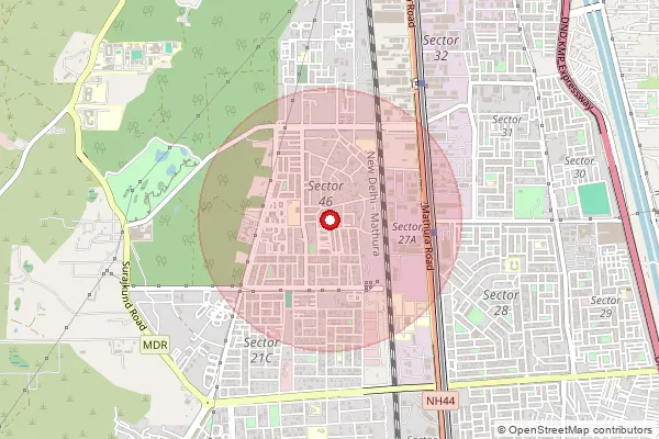 Map showing approximate area covered by Pincode 131030 — Tdi City Kundli So, Sonipat