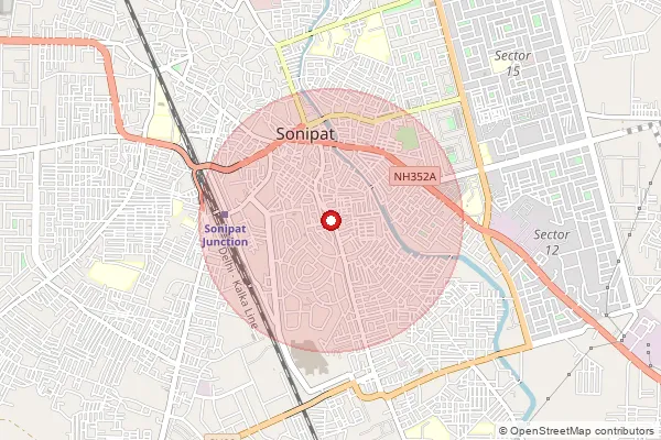 Map showing approximate area covered by Pincode 131409 — Bhainswal Kalan So, Sonipat