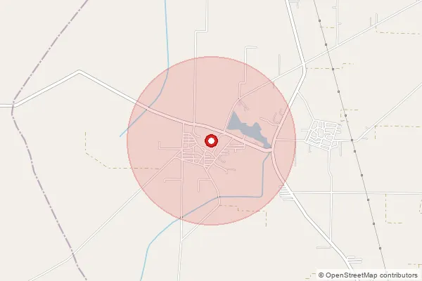 Map showing approximate area covered by Pincode 132035 — Padha So, Na