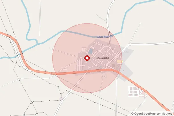 Map showing approximate area covered by Pincode 133203 — Sohana B.O, Ambala