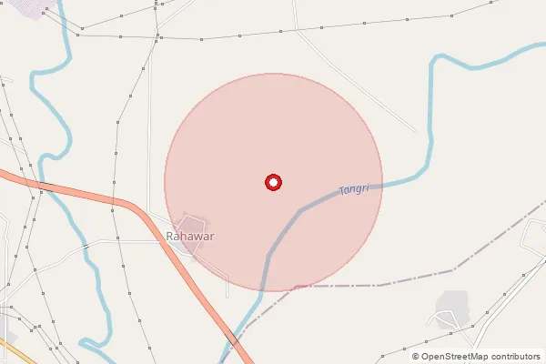 Map showing approximate area covered by Pincode 134204 — Baladwala Bo, Yamunanagar