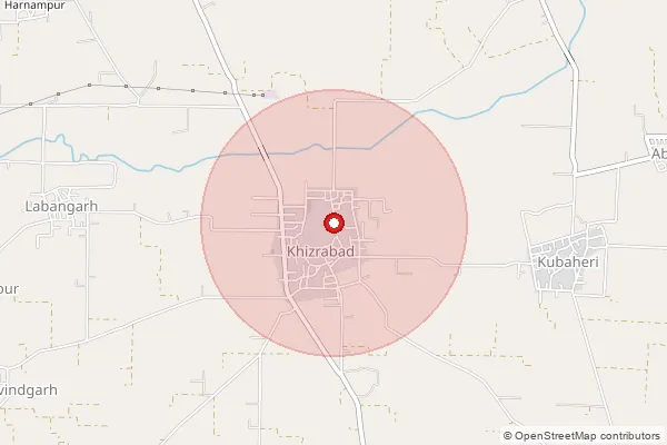 Map showing approximate area covered by Pincode 140109 — Kubaheri Bo, S.A.S Nagar