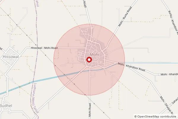 Map showing approximate area covered by Pincode 141103 — Mohie So, Ludhiana