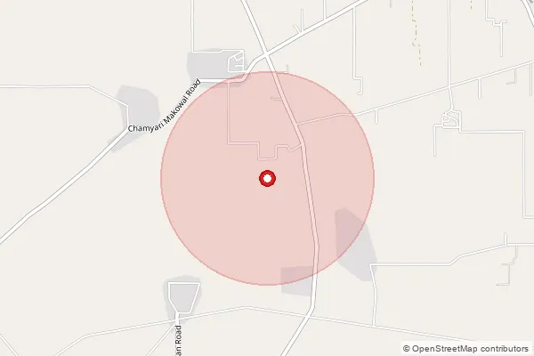 Map showing approximate area covered by Pincode 141104 — Ghuman Bo, Ludhiana