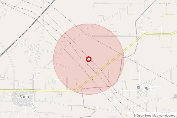 Map showing approximate area covered by Pincode 141108 — Leel Bo, Ludhiana