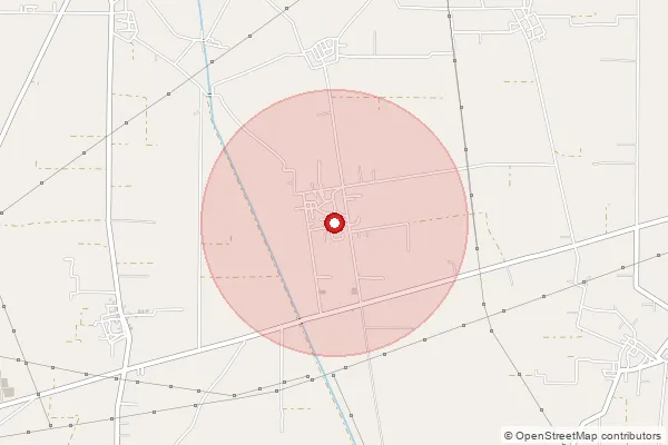 Map showing approximate area covered by Pincode 141126 — Panjeta Bo, Ludhiana