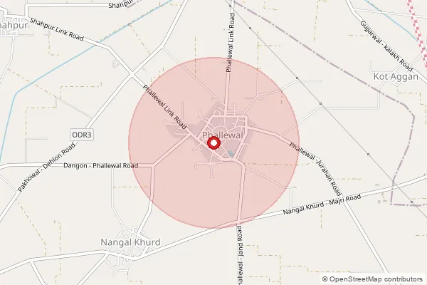 Map showing approximate area covered by Pincode 141202 — Chaminda Bo, Ludhiana