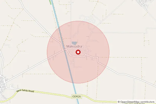 Map showing approximate area covered by Pincode 141416 — Barmalipur Bo, Ludhiana