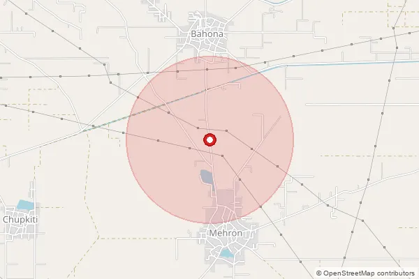 Map showing approximate area covered by Pincode 142011 — Dala So, Moga