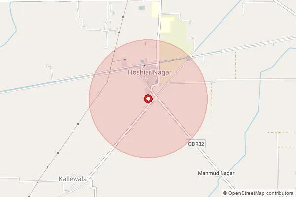 Map showing approximate area covered by Pincode 143107 — Ladhewal Bo, Amritsar