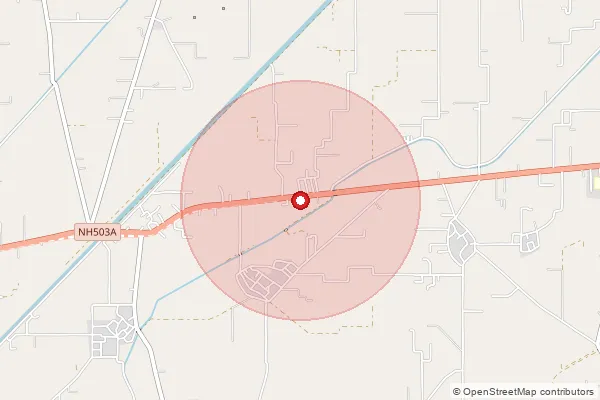 Map showing approximate area covered by Pincode 143116 — Kot Khera Bo, Amritsar
