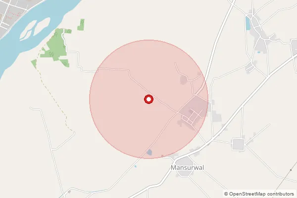 Map showing approximate area covered by Pincode 143203 — Jamalpur Bo, Amritsar