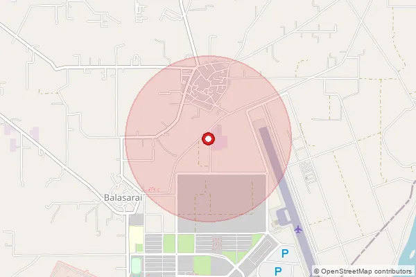 Map showing approximate area covered by Pincode 143204 — Bal Sarai Bo, Amritsar