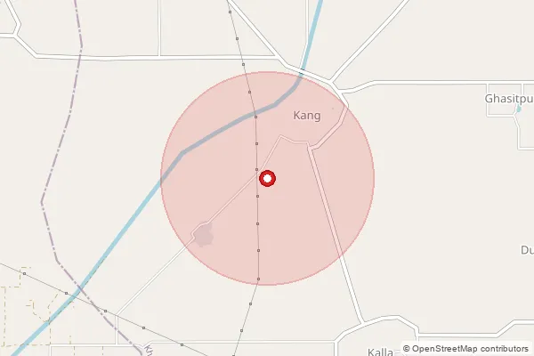 Map showing approximate area covered by Pincode 143406 — Pakhoke Bo, Tarn Taran