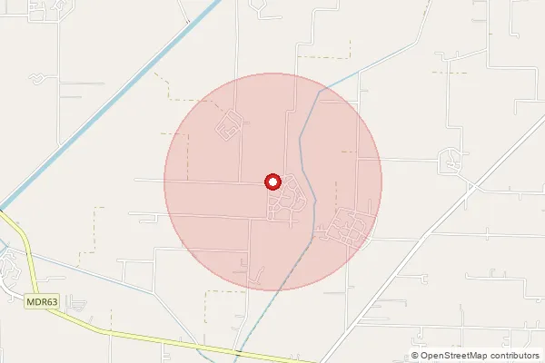 Map showing approximate area covered by Pincode 143507 — Hardo Jhande Bo, Gurdaspur