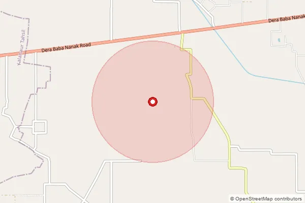 Map showing approximate area covered by Pincode 143520 — Sohal So, Gurdaspur