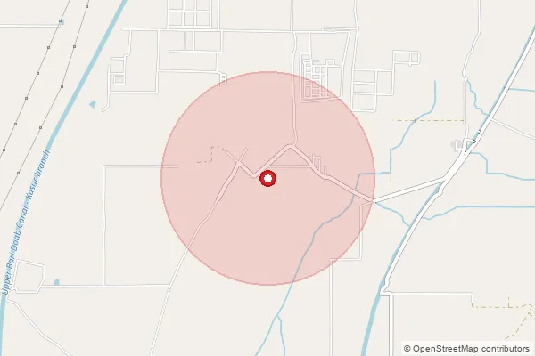 Map showing approximate area covered by Pincode 143530 — Khojepur Bo, Gurdaspur