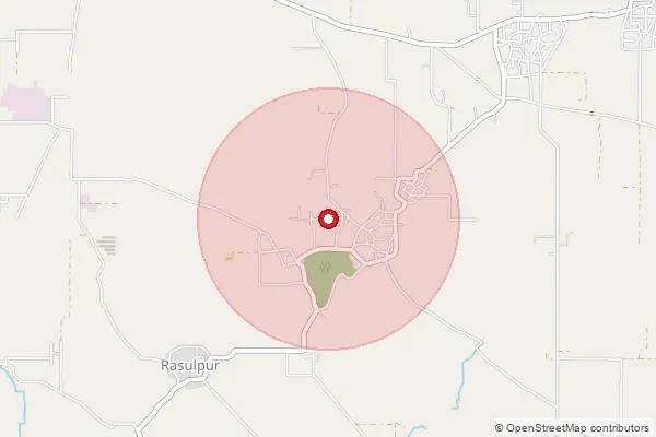 Map showing approximate area covered by Pincode 143533 — Gharota So, Pathankot