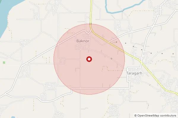 Map showing approximate area covered by Pincode 143534 — Taragarh Gurdaspur So, Pathankot