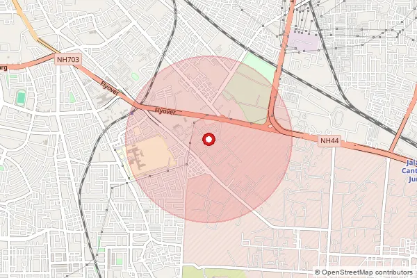 Map showing approximate area covered by Pincode 144006 — Bsf Campus So, Jalandhar