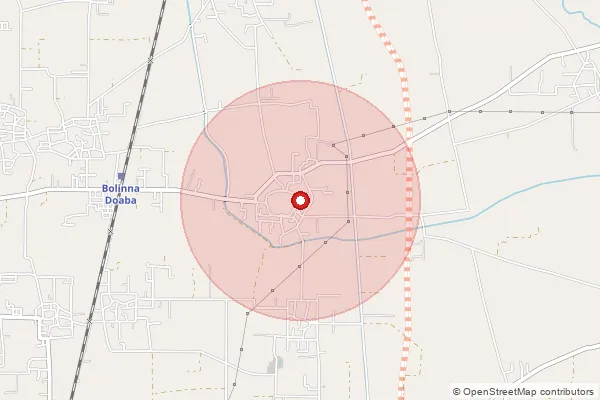 Map showing approximate area covered by Pincode 144101 — Kotli Than Singh Bo, Jalandhar