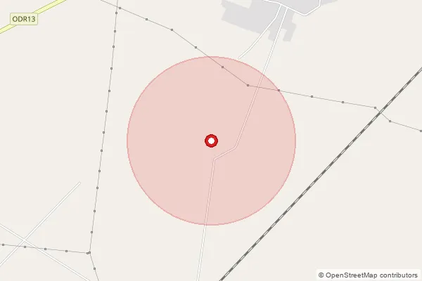 Map showing approximate area covered by Pincode 144208 — Sataur Bo, Hoshiarpur