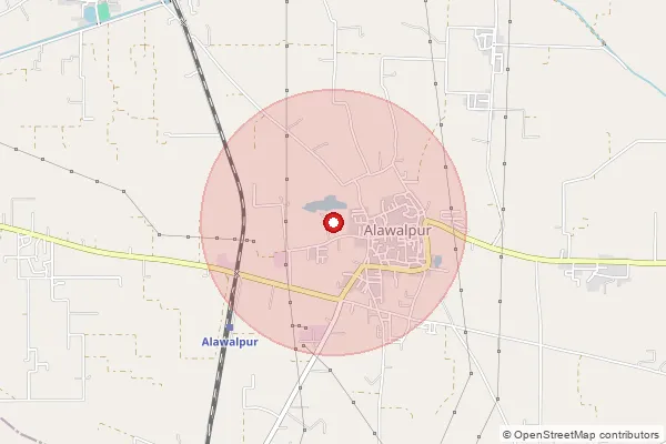 Map showing approximate area covered by Pincode 144303 — Jallowal Bo, Jalandhar