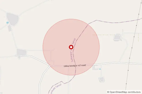 Map showing approximate area covered by Pincode 144311 — Rorkee Bo, Jalandhar