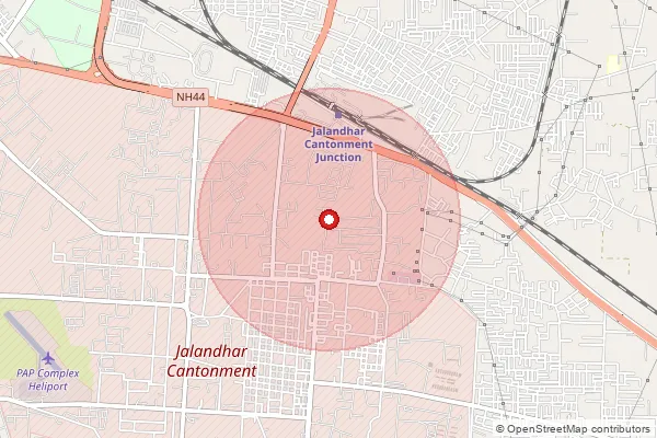Map showing approximate area covered by Pincode 144508 — Malpur Bo, Shahid Bhagat Singh Nagar